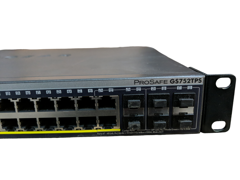 Netgear ProSafe GS752TPS 48-Port Gigabit Ethernet PoE 6x SFP Port Switch