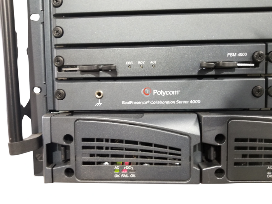 POLYCOM RMX 4000 RealPresence Collaboration Server w/Cards and PSUs *READ*