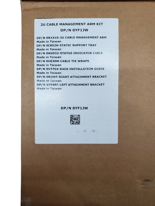 NEW - Dell 2U Cable Management Arm Kit DP/N 0YF1JW
