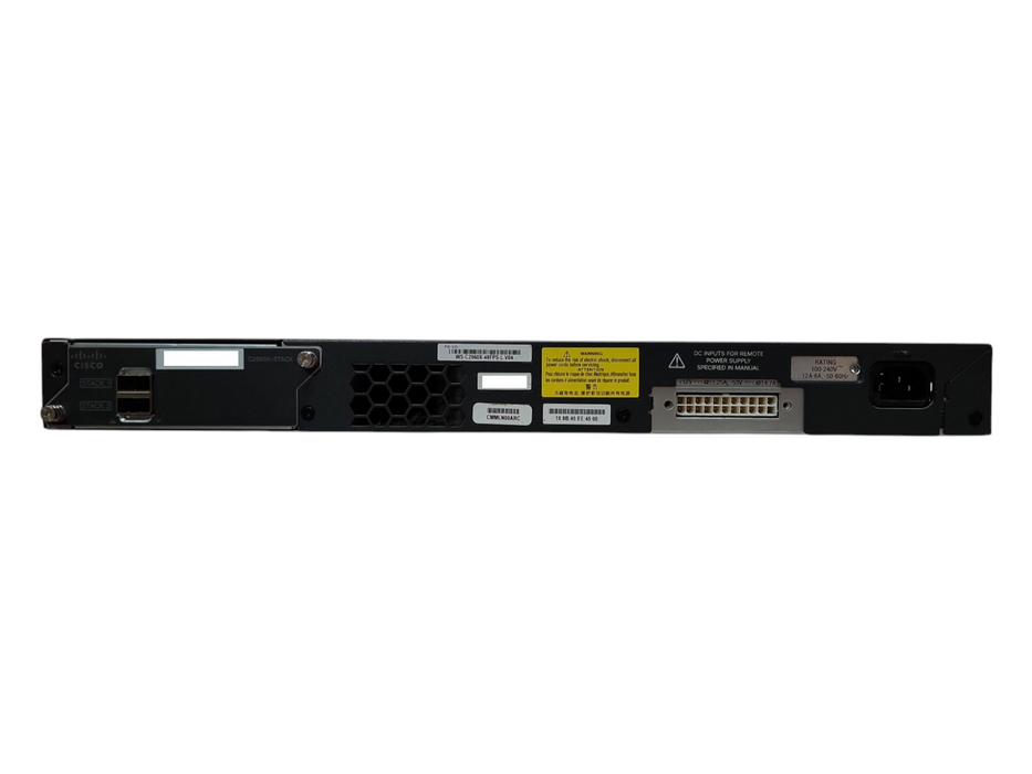 Cisco WS-C2960X-48FPS-L, 48 Port Gigabit PoE+ 740W 4x SFP Switch, + Stack