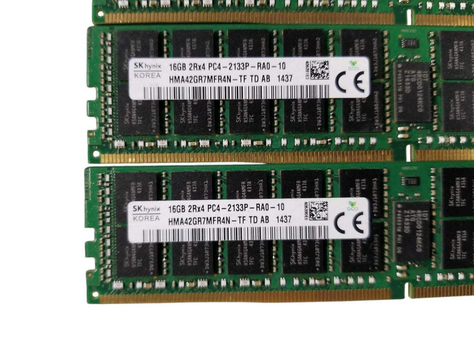 SK Hynix 64GB Bundle (4x16GB) 2Rx4 PC4-2133P-RA0-10/11 DDR4 Server RAM