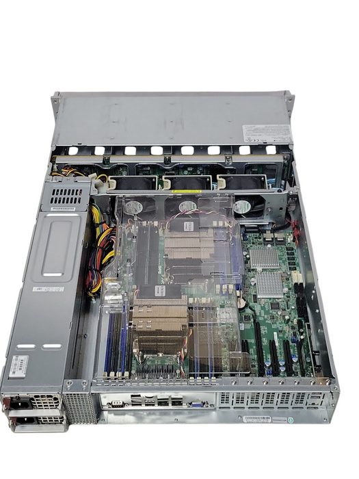 Supermicro X9DRH-7TF 2U, 2x Xeon E5-2609 2.40GHz, 64GB DDr3, 2x PSU MR ROMB _