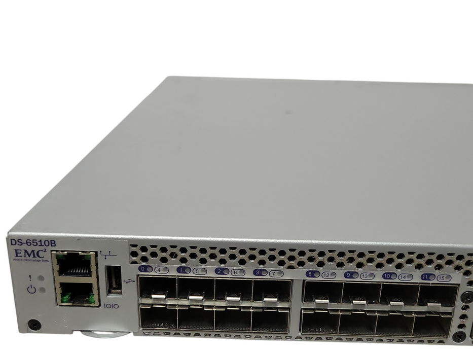 Brocade EMC2 DS-6510B Brocade 6510 48-Port 24-Port Active FC Switch, READ _