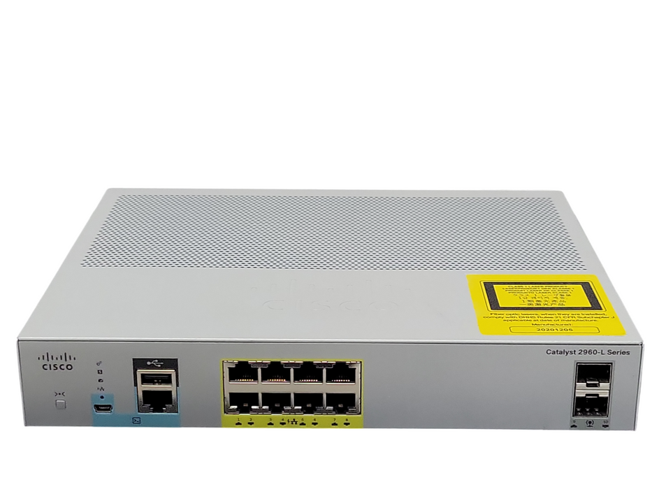 Cisco WS-C2960L-8PS-LL V01 8-Port Gigabit PoE Switch _