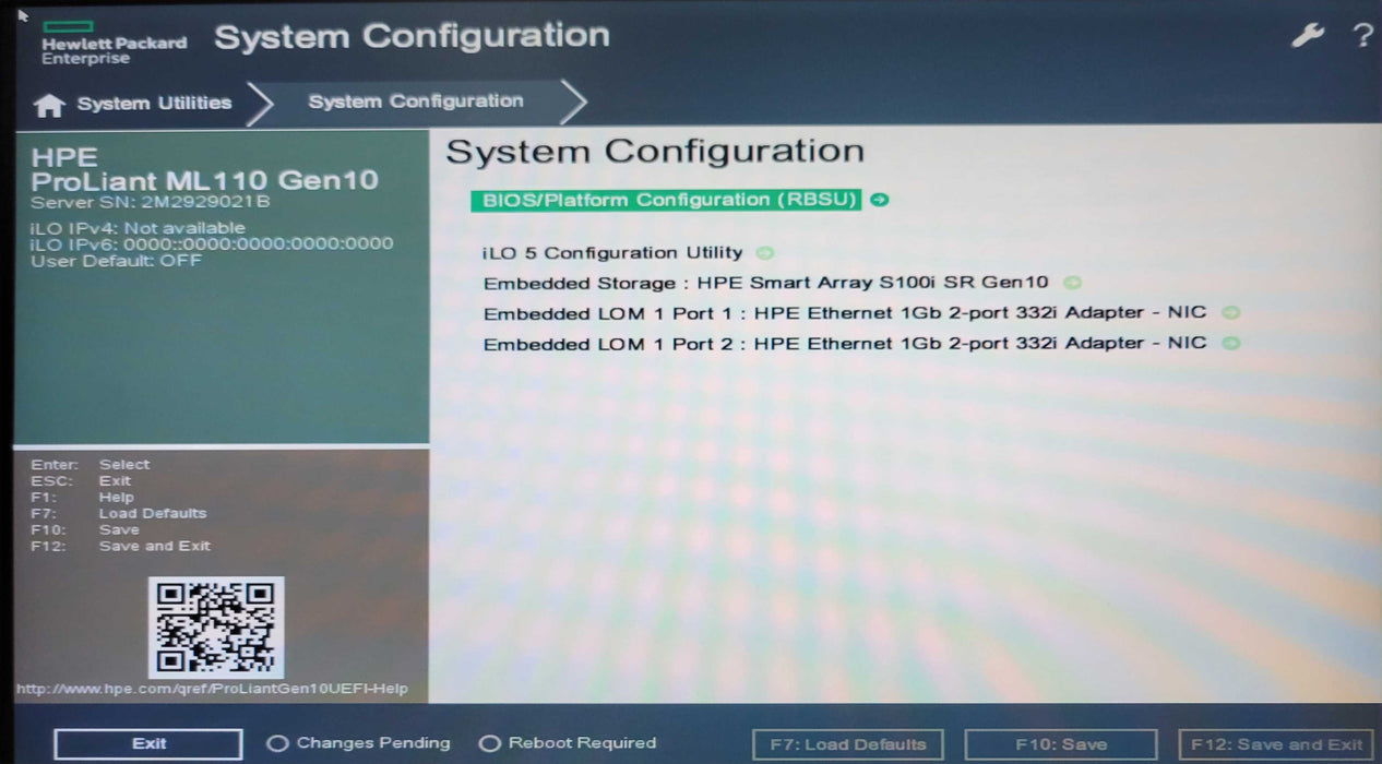 HPE PL ML110 Gen10 Xeon Bronze 3104 32GB DDR4 S100i SR Gen10 2x PSU 8x 3.5" _