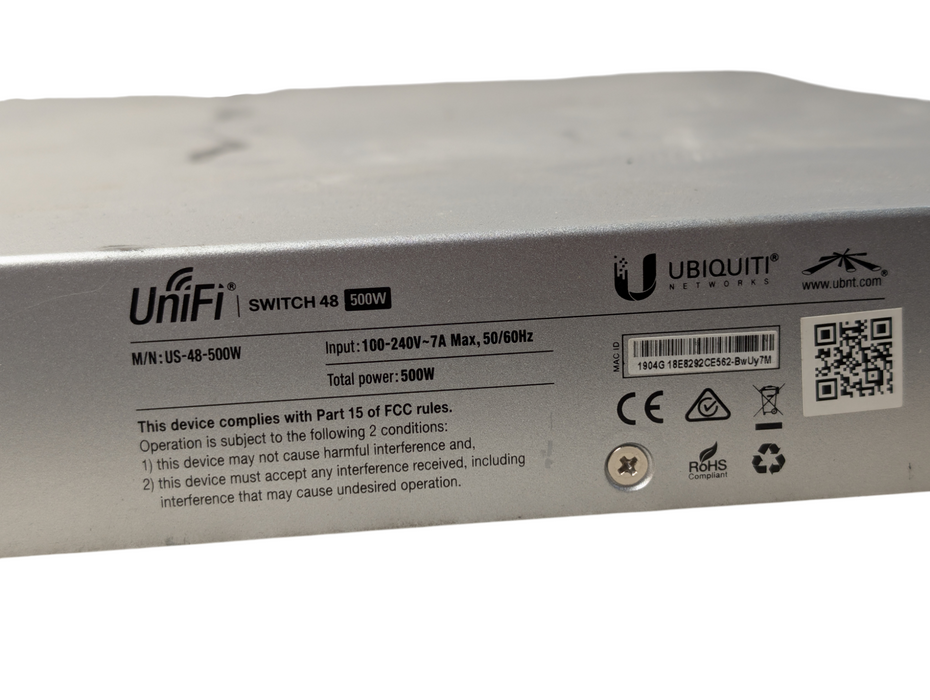 Ubiquiti UniFi US-48-500W Switch 48 500W Please READ  -