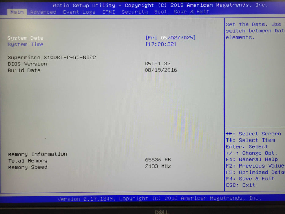 SuperMicro X10DRT-P-G5-NI22 2-Node 4x Xeon E5-2640v4, 128GB, 1x PSU, READ _