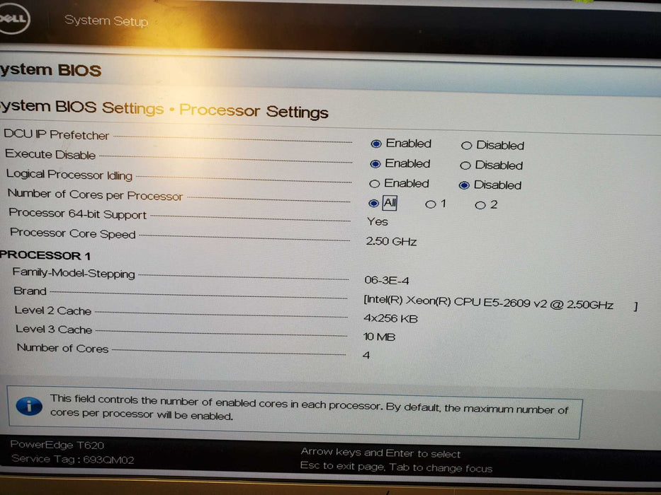Dell PowerEdge T620 4-Core E5-2609v2 2.50GHz 32GB Ram H710 NO HDD