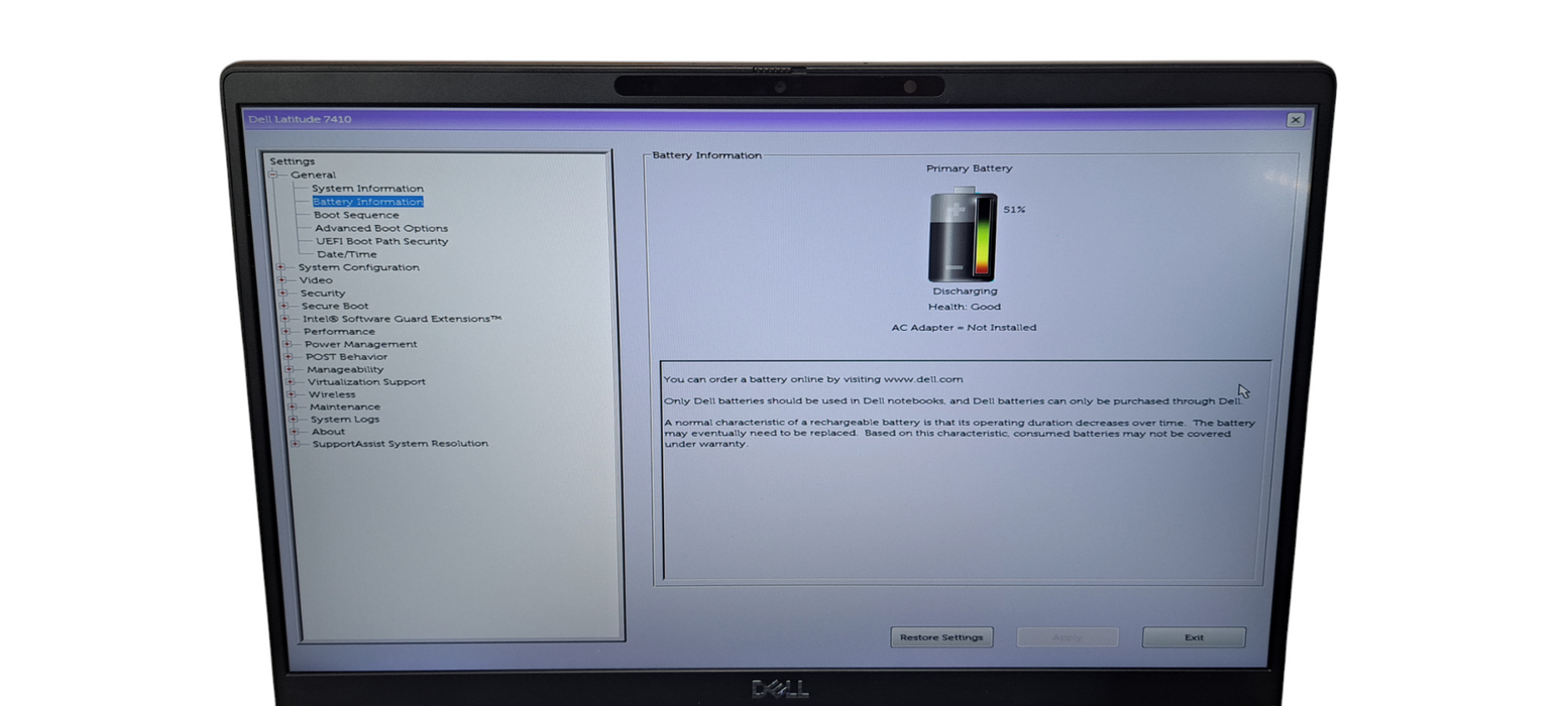 Dell Latitude 7410 i5-10310U|16GB DDR4 RAM|256GB NVMe|W/AC  Lap200