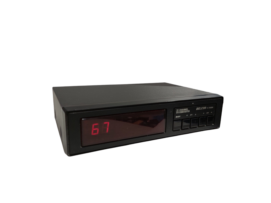 Vintage Belcor 72-Channel TV Converter Model: V-7200A  =