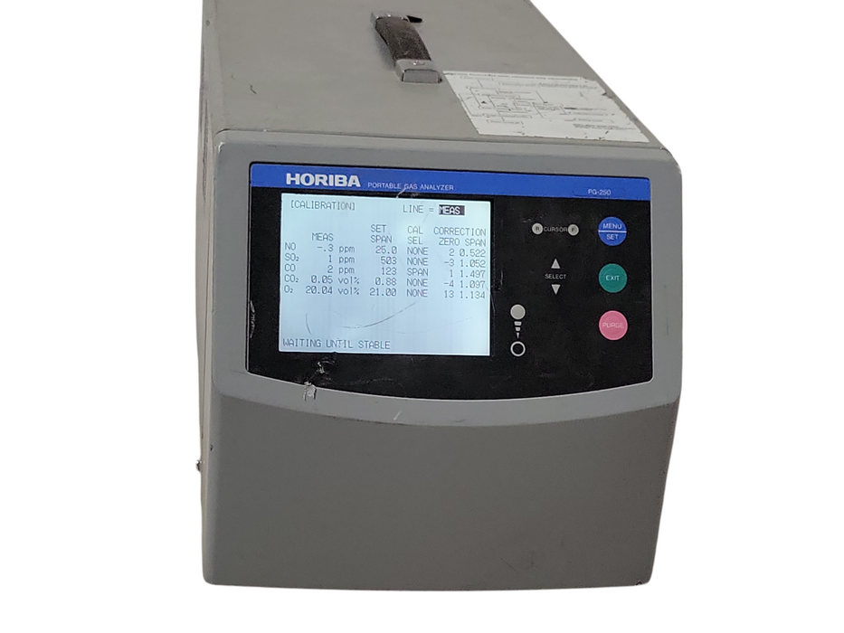 Horiba portable Gas analyzer PG-250, READ _