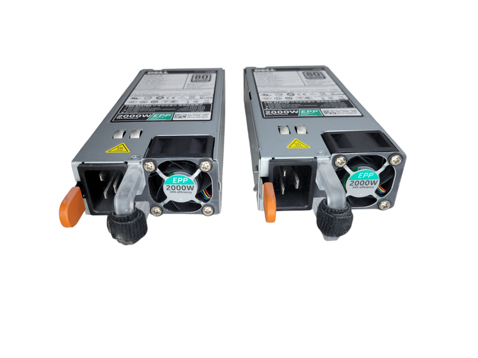 Lot of 2x - Dell W1R7V PowerEdge FX2 R640 2000W 80 Plus Platinum HS EPP %