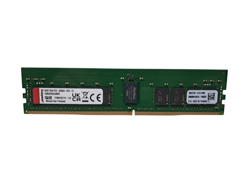 Kingston 32GB 2Rx8 PC4-3200AA-RE4-13 | DDR4 Server Memory KSM32RD8/32MER )