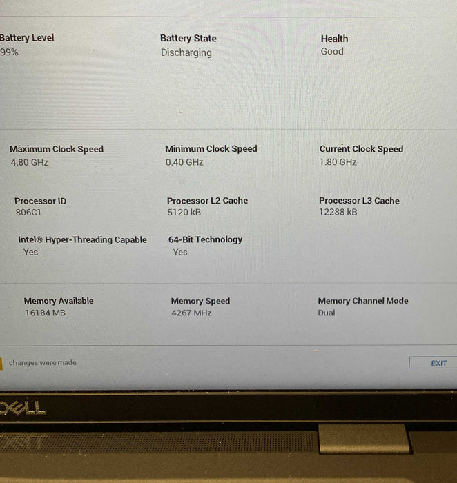 Dell Latitude 7520 Core i7-1185G7@3.00GHz 16GB RAM 512GB SSD Q Lap200