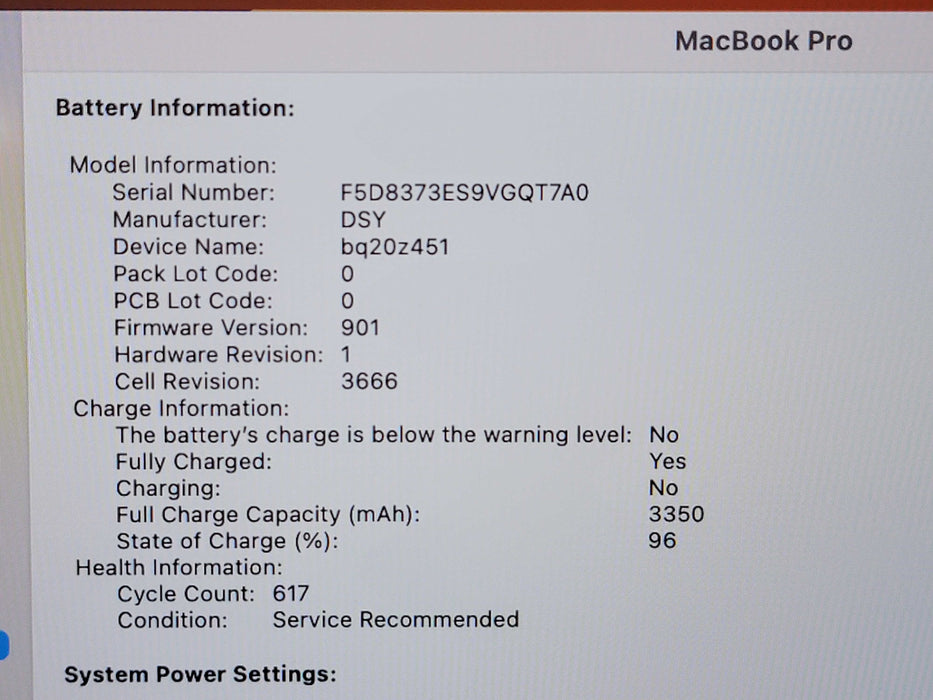 Apple Macbook Pro 2017 13" 2-Core i5-7360U @ 2.3GHz 8GB DDR3 120GB SSD