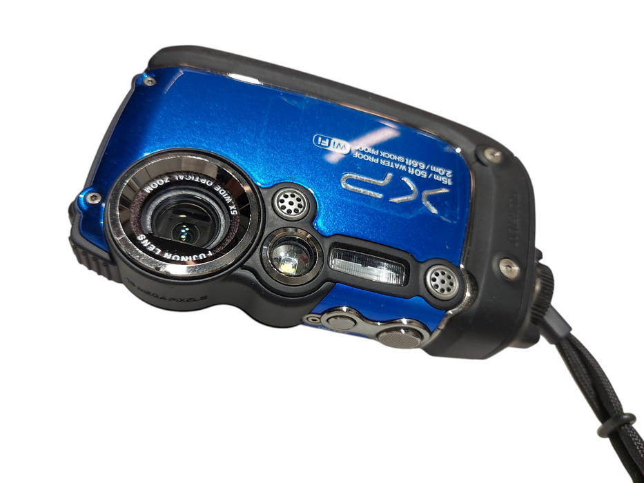 FujiFilm FinePix Wi-Fi XP200 Blue Shock & Waterproof Digital Camera  =