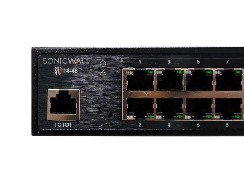 SonicWall SWS14-48 Network Switch, Model: 1RK46-0E6