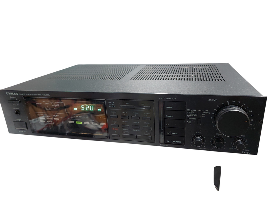ONKYO Quarts Synthesized Tuner Amplifier Model: TX-80 =