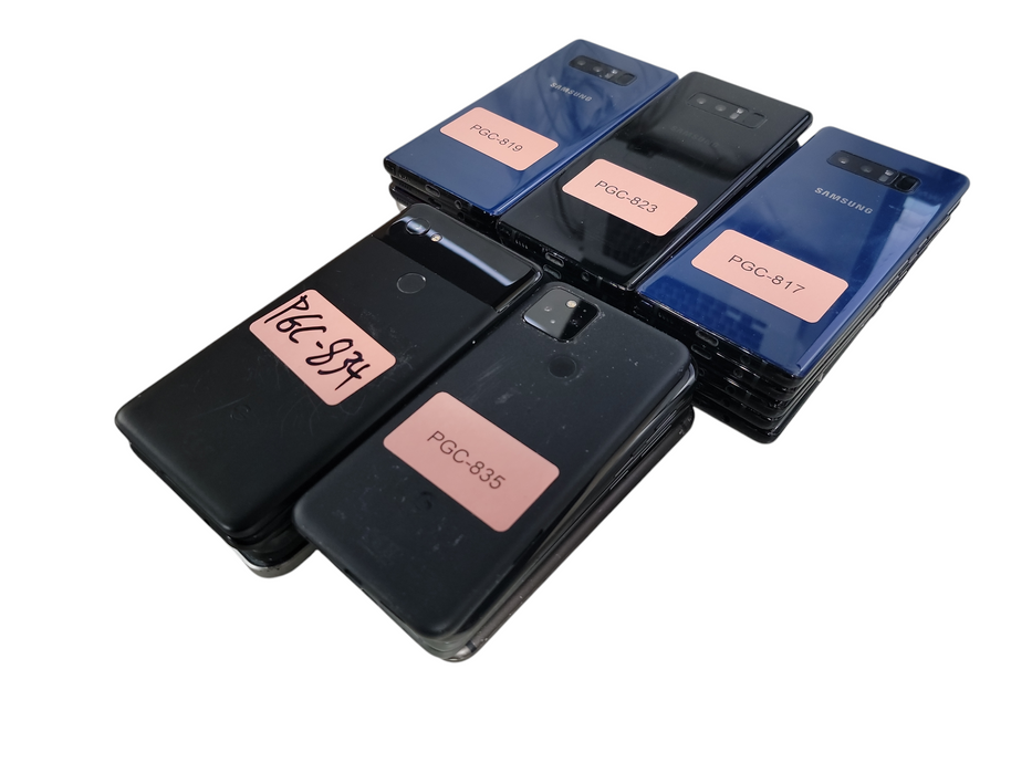 Lot of 25x Android Phones [Samsung/Moto/Google | C Condition][PGC-21] (