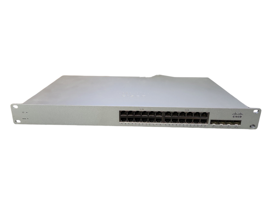 Cisco Meraki MS220-24P, 24-Port Gigabit PoE Switch, 4x SFP, Unclaimed	 Q