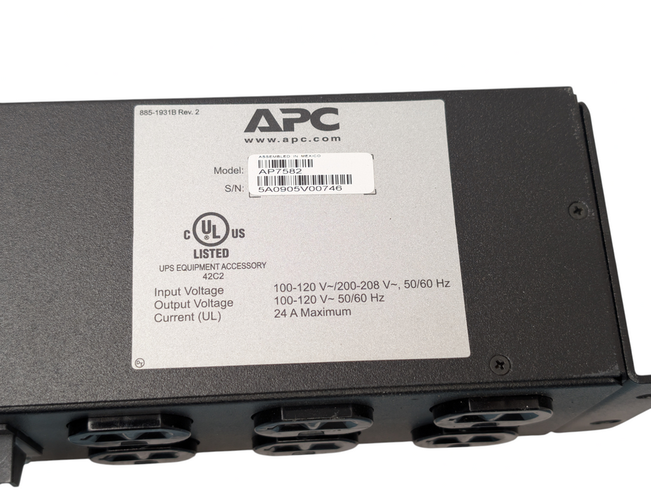 APC AP7582 Basic Rack PDU Extender 2U 120V Q-