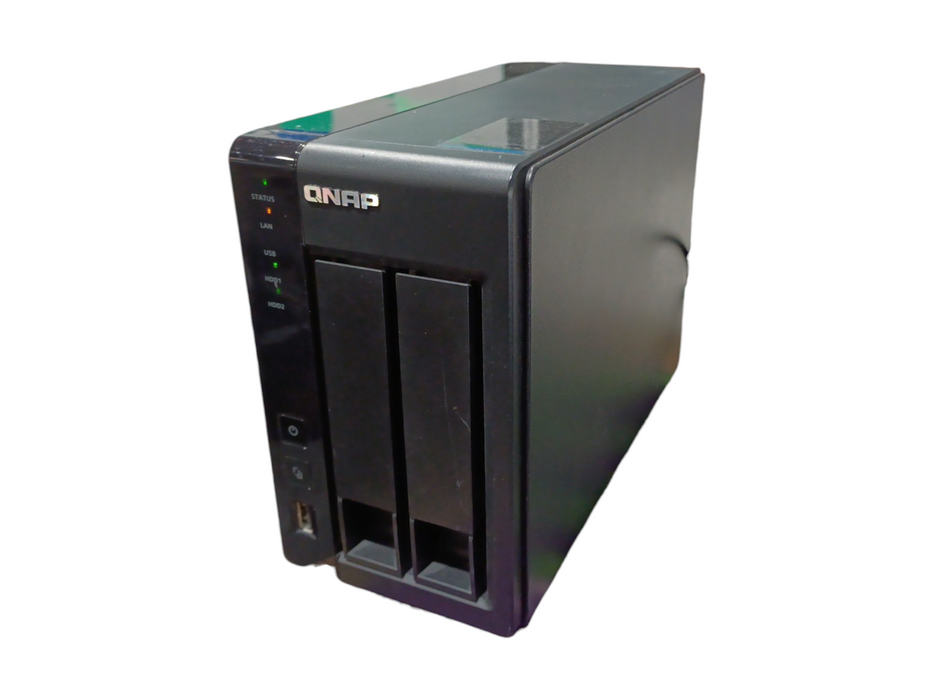 QNAP TS-219P II Network Attached Storage 4TB (2x 2TB) HDD, No AC Adapter