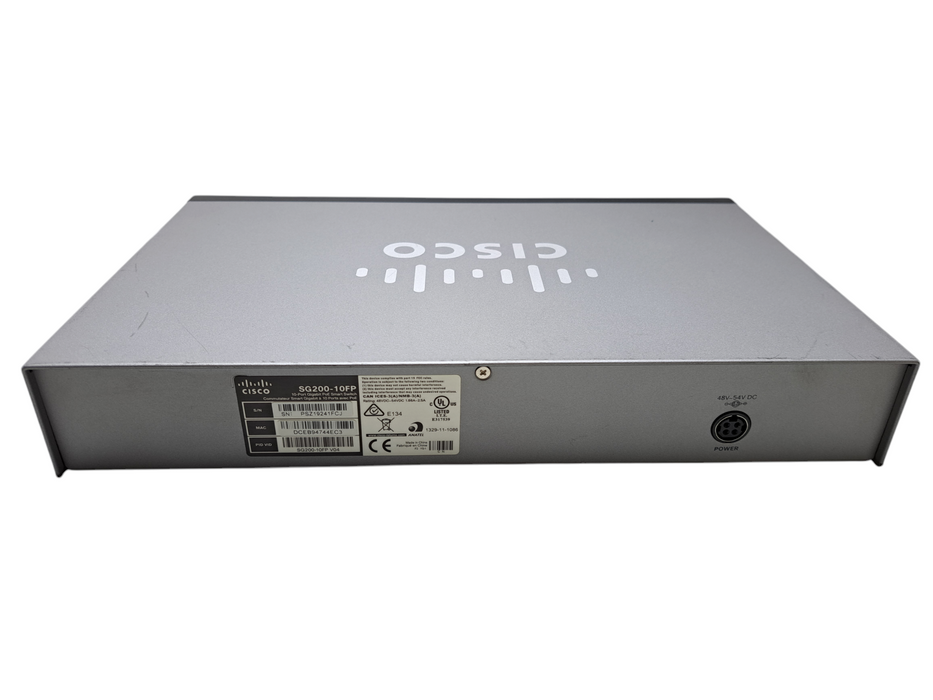 Cisco SG200-10FP V04 | 10-Port Gigabit PoE Smart Switch | 2x SFP Q