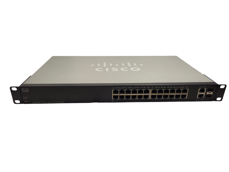 Cisco SG200-26FP 26-Port Gigabit PoE Smart Switch SG200-26FP Q$