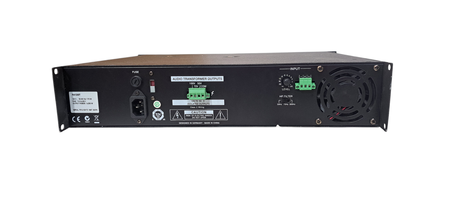 EV Electro-Voice PA Series PA1250T Single Channel 250W