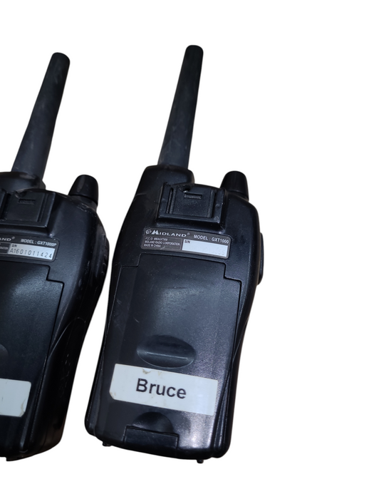 Lot 2x Midland GXT1000 XTRA Talk GXT1000p Walkie Talkies