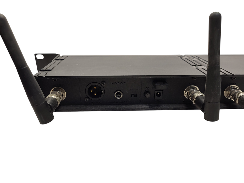 Dual ANCHOR UHF True Diversity Wireless Receiver 540-570 Mhz No AC $