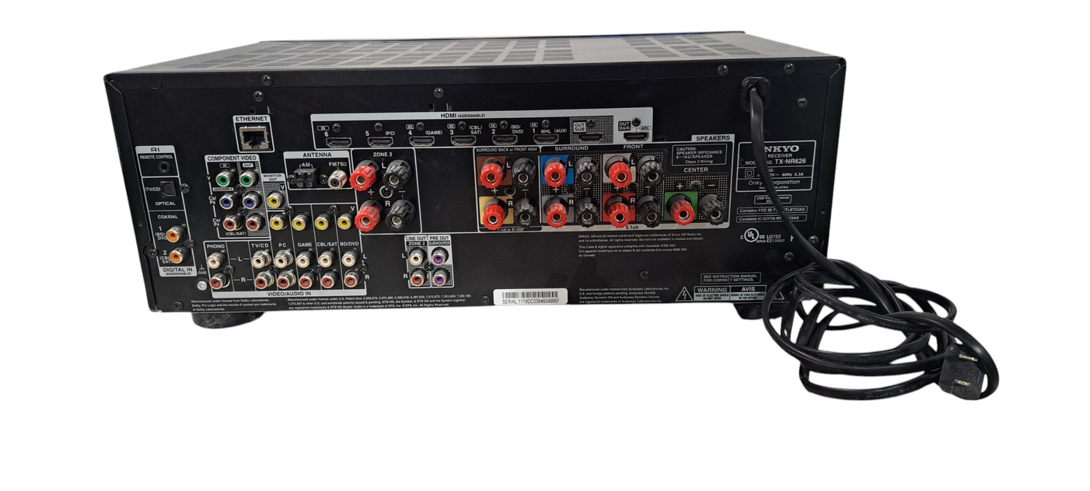Onkyo TX-NR626 7.2 CH HDMI 4K WiFi Bluetooth