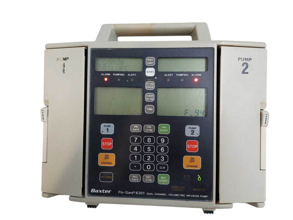 Baxter Flo-Gard 6301 Dual-Channel Volumetric Infusion Pump  =