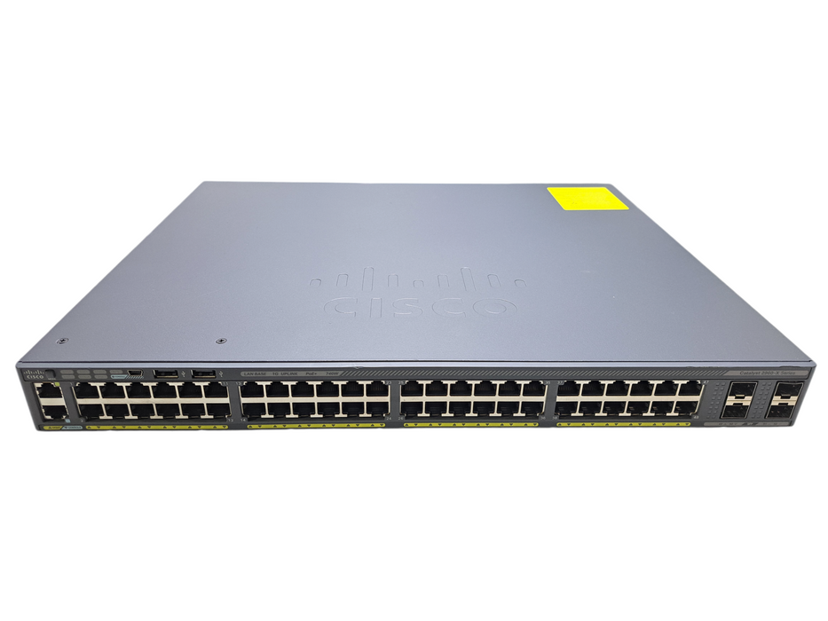 Cisco WS-C2960X-48FPS-L V07 | 48 Port Gigabit PoE+ 740W Switch | 4x SFP