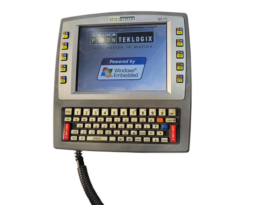 Psion Teklogix 8515 Vehicle Terminal Vehicle Mount Computer Bar Code READ $