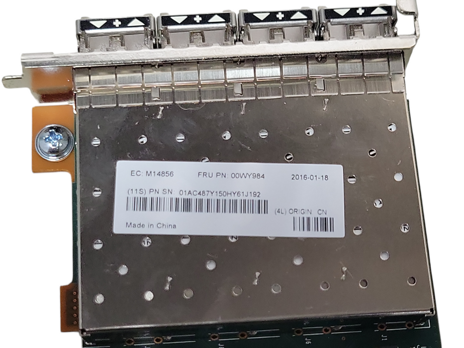 IBM Storwize V7000 Quad-Port 16GbE SFP+ PCIe Network Adapter 00WY984  _
