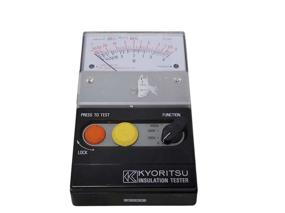 Kyoritsu insulation tester 9104, READ _