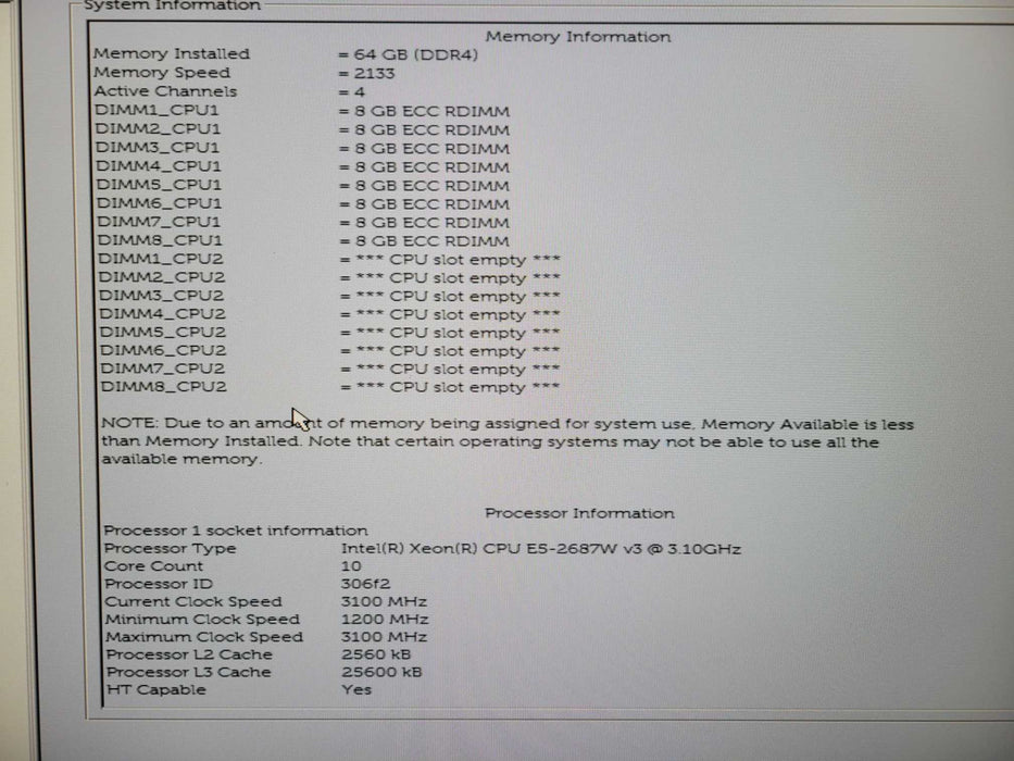 DELL Precision Tower 7910 - Xeon E5-2687W 64GB Ram No HDD P620 GPU !