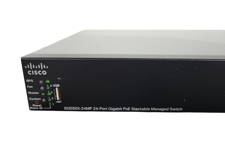 Cisco SG550X-24MP-K9 V02 | 24-Port Gigabit PoE Stackable Managed Switch !