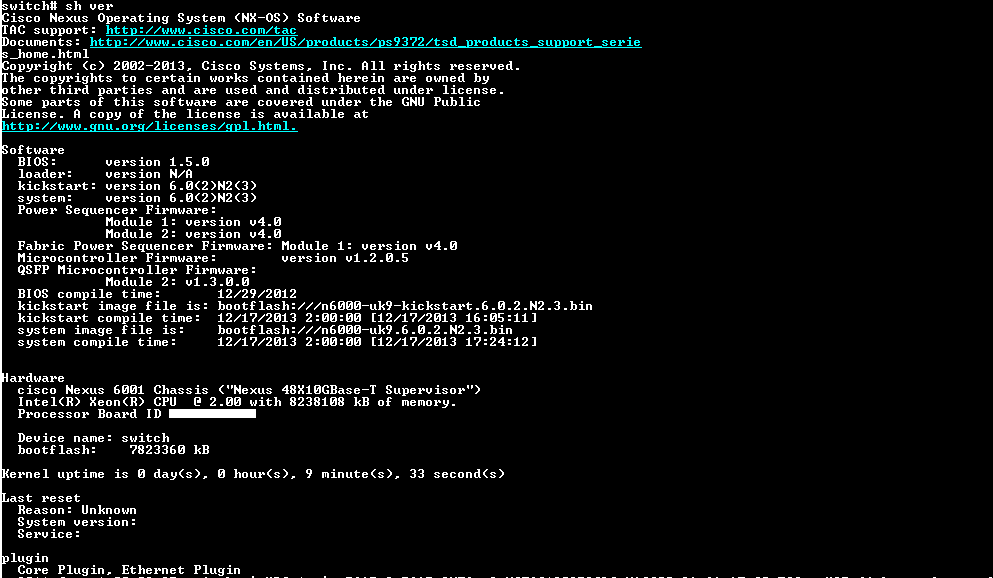 Cisco N6K-C6001-64T v01, 48-Port Nexus 6000 Ethernet Switch