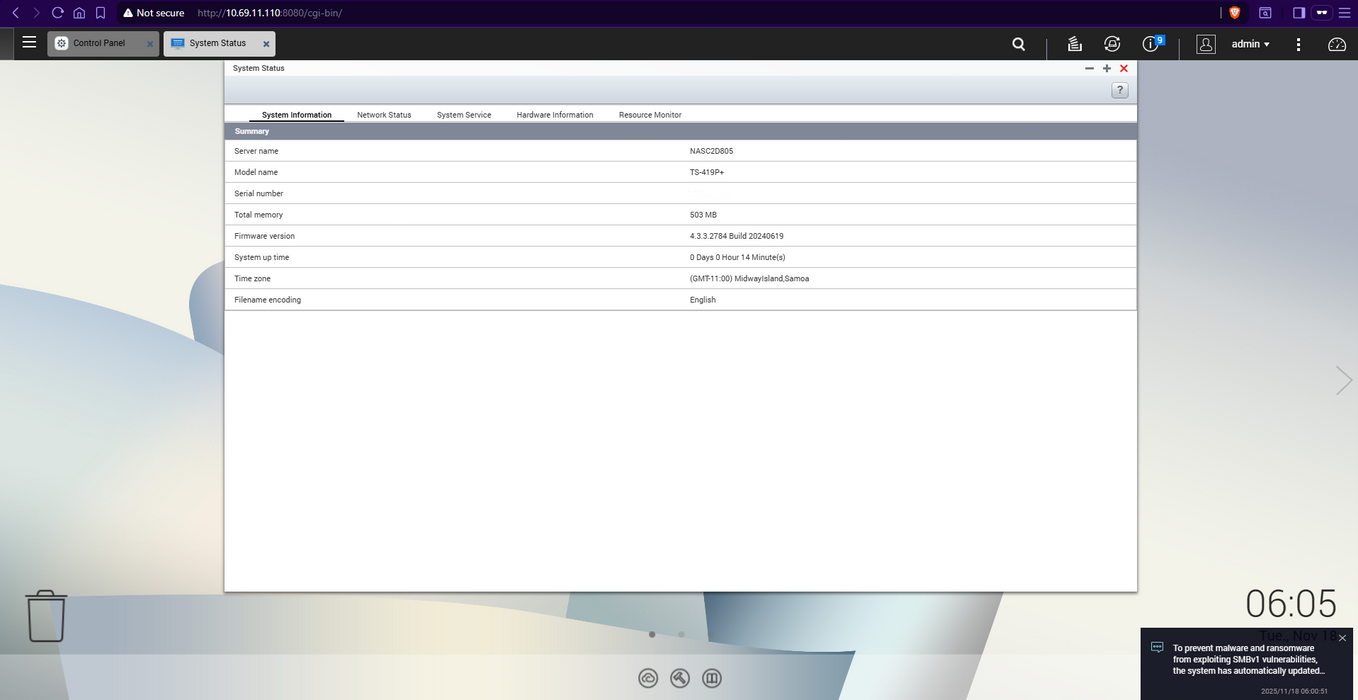 QNAP TS-419P+ 4-Bay NAS w/ 4x 2TB HDDs, No AC Adapter