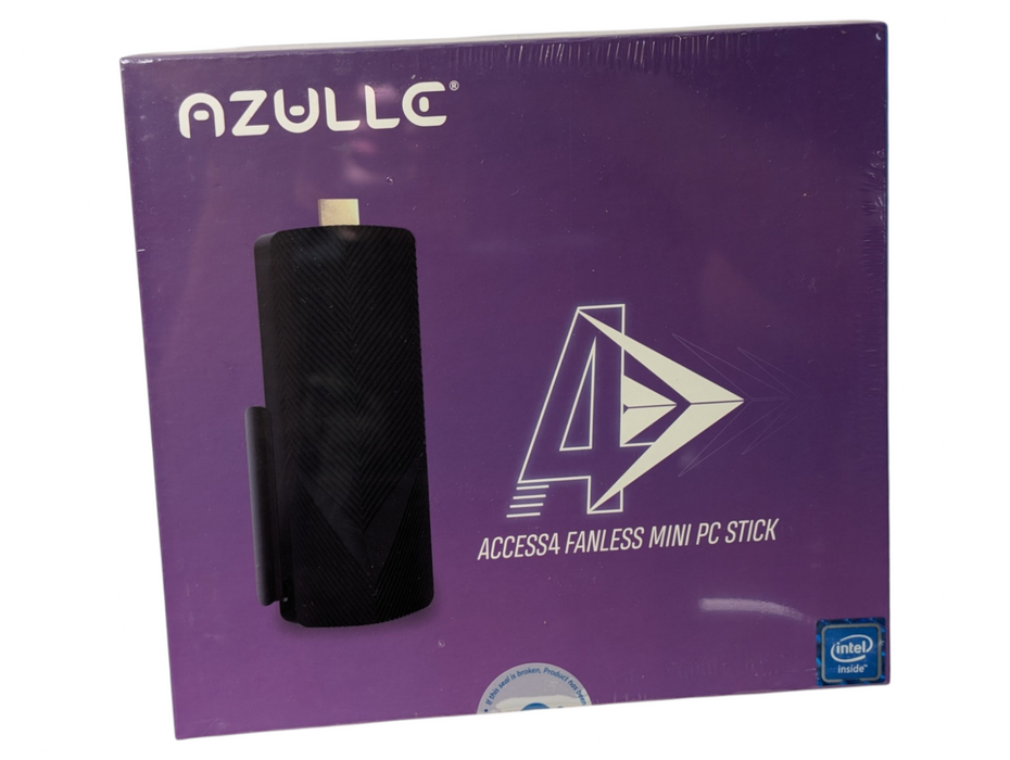 AZULLE Access 4 Fanless mini PC Stick 4GB RAM 64GB Storage Gemini Lake CPU Q-
