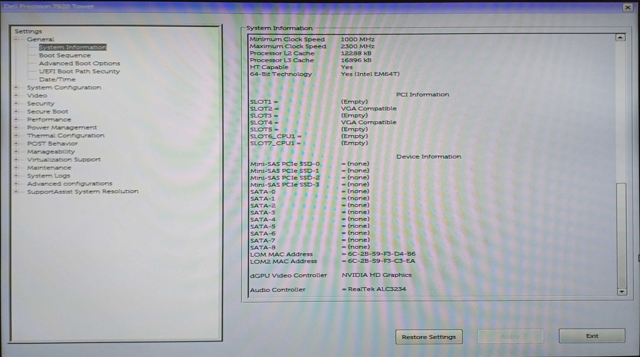 Dell Precision 7920, Xeon Gold 5118 2.30GHz, 64GB DDR4, 2x P620, 1400W PSU