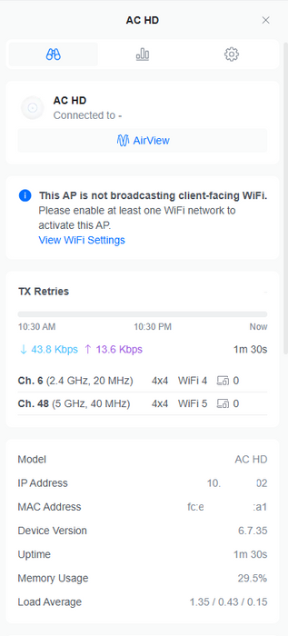 Ubiquiti Networks UniFi UAP-AC-HD Wi-Fi Access Point  Q$