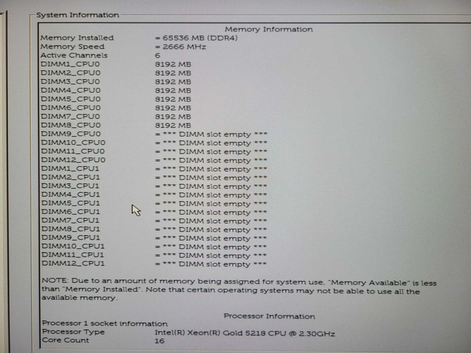 Dell Precision 7920 Xeon Gold 5218 2.30GHz 64GB DDR4 1400W PSU NO GPU !