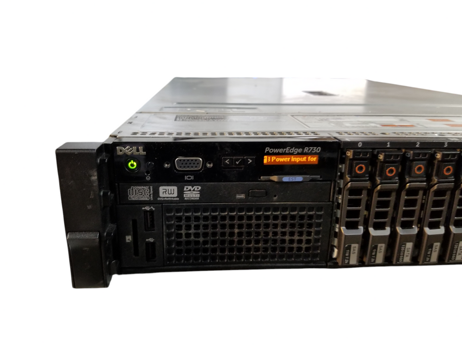 DELL PowerEdge R730 2x Xeon E5-2695v3 @2.30GHz 32GB DDR4 H730-Mini 2x1100W