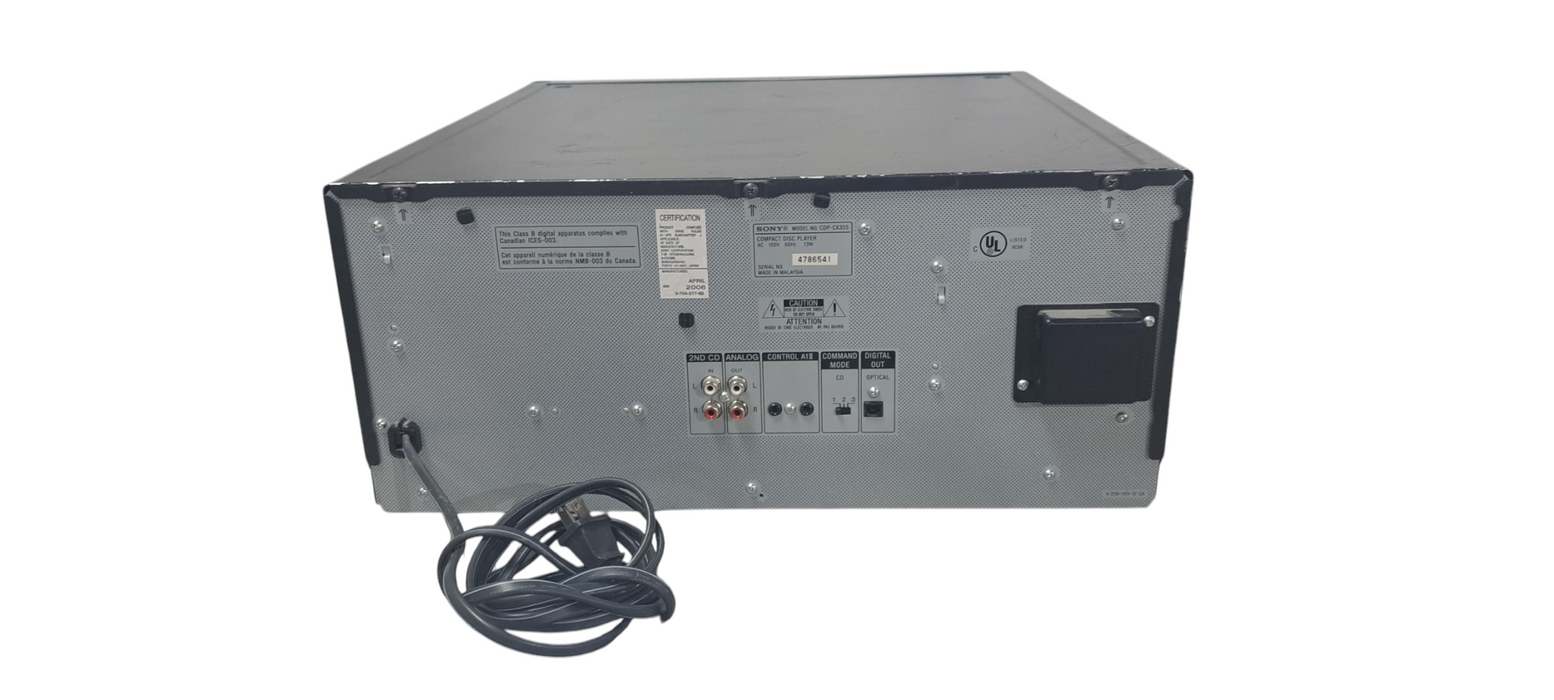 Sony CDP-CX355 300 Disc Mega Storage CD Changer Player No Remote
