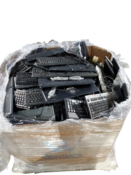 Bin of Assorted Wired Keyboards/Mice (AS-IS) Approx 580lbs
