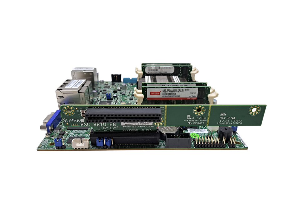 Supermicro A1SRi-2758F Router Server mITX Motherboard with 32GB ECC RAM )