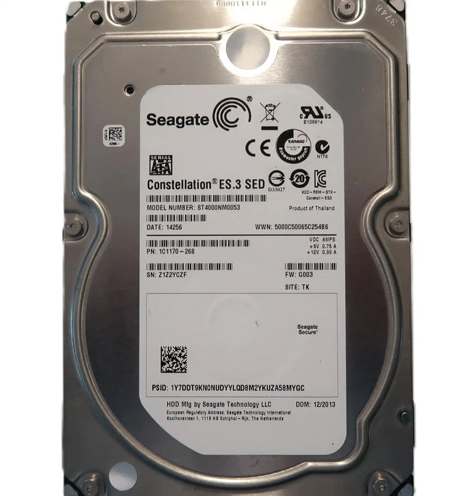 SEAGATE ST4000NM0023 9ZM270-004 Hard Drive 4TB 3.5" 6GB/S SAS Server Drive Q